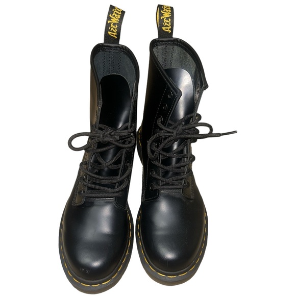 Dr Martens 1460 W smooth black leather boots size 8L - Picture 2 of 6